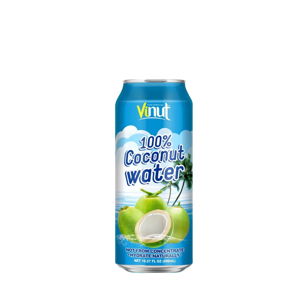 VINUT 100% 纯椰子水 罐装 16.57 fl oz 490 mL