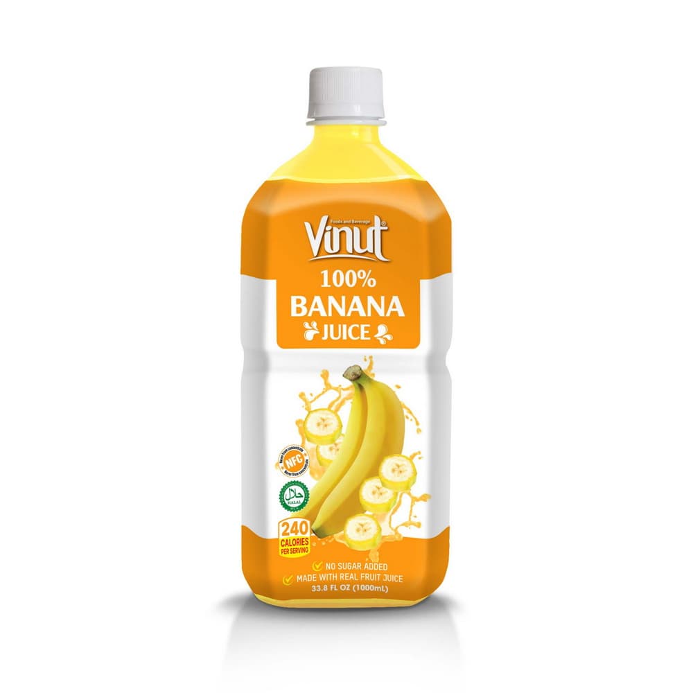 VINUT 100% 香蕉果汁 NFC 非浓缩还原 无添加糖 1000毫升 PET瓶